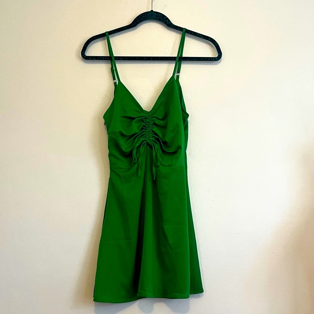 Cider Vibrant Green Mini Dress - Picture 2 of 6